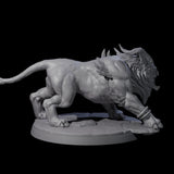 Four Crouching Sphinx Spawn Miniature for Dungeons and Dragons, Pathfinder or other TTRPGs