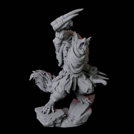 Four Cunning Kitsune Fighters Miniature for Dungeons and Dragons, Pathfinder or other TTRPGs