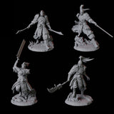 Four Cunning Yuan-Ti Warriors Miniature for Dungeons and Dragons, Pathfinder or other TTRPGs