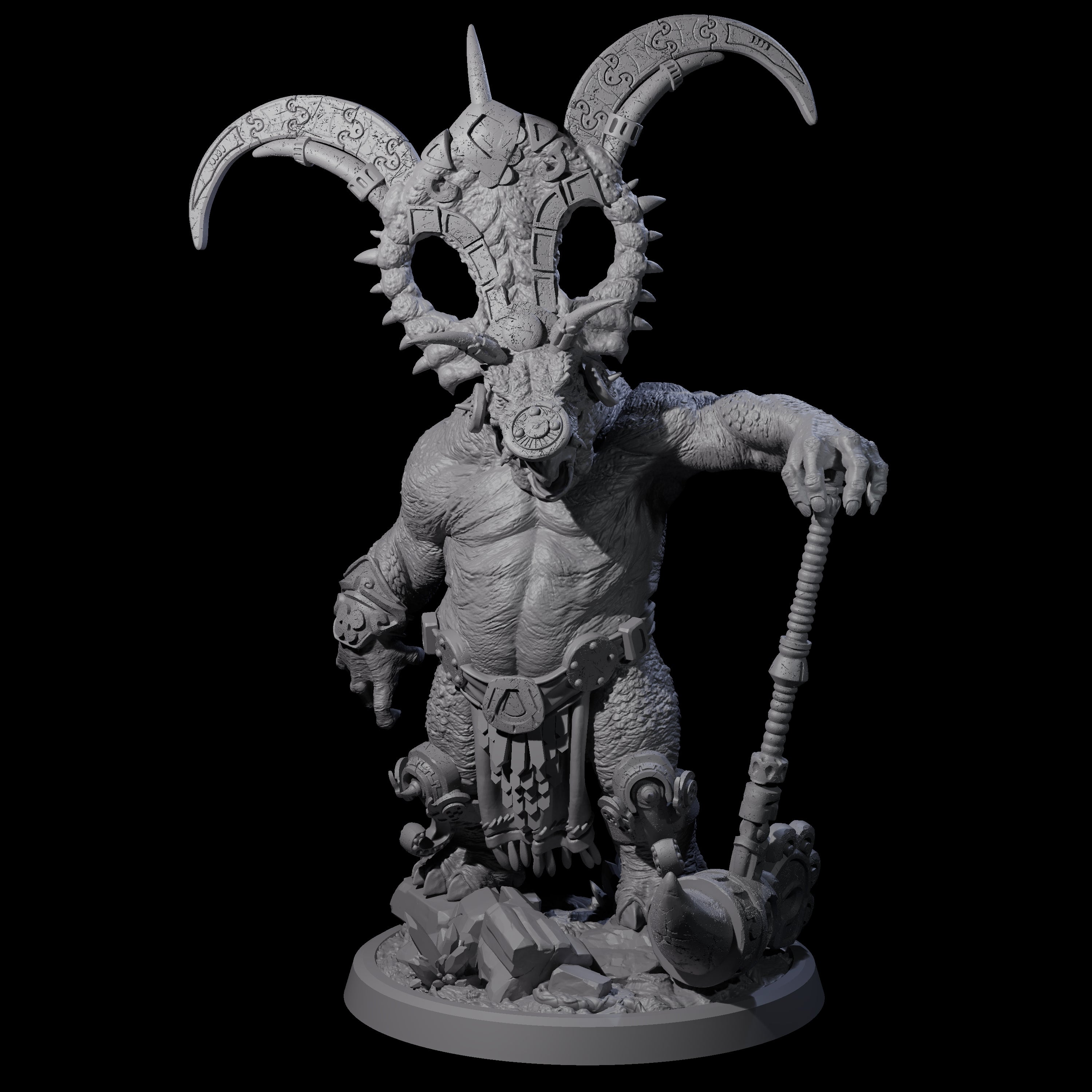 Four Decorated Dinosaur Lizardfolk Warriors Miniature for Dungeons and Dragons, Pathfinder or other TTRPGs