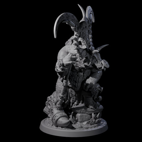 Four Decorated Dinosaur Lizardfolk Warriors Miniature for Dungeons and Dragons, Pathfinder or other TTRPGs
