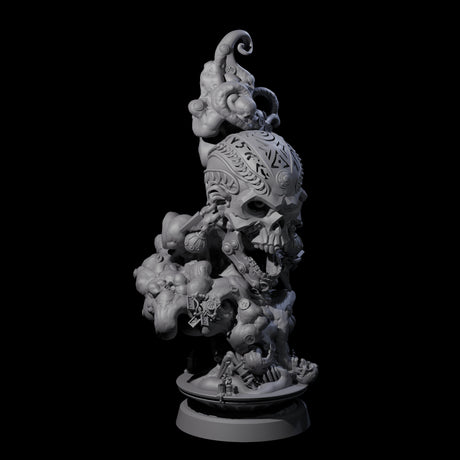 Four Decorated Flameskulls Miniature for Dungeons and Dragons, Pathfinder or other TTRPGs