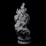 Four Decorated Flameskulls Miniature for Dungeons and Dragons, Pathfinder or other TTRPGs