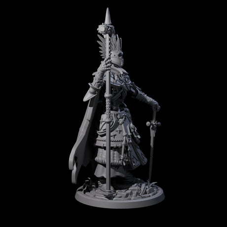 Four Decorated Skeleton Guards Miniature for Dungeons and Dragons, Pathfinder or other TTRPGs