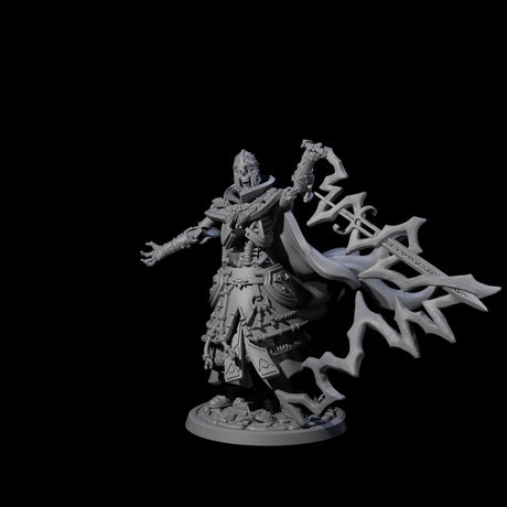 Four Decorated Skeleton Guards Miniature for Dungeons and Dragons, Pathfinder or other TTRPGs
