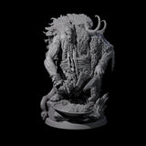 Four Decorated Tribal Ogres Miniature for Dungeons and Dragons, Pathfinder or other TTRPGs