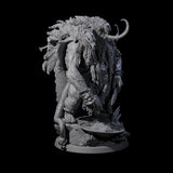 Four Decorated Tribal Ogres Miniature for Dungeons and Dragons, Pathfinder or other TTRPGs