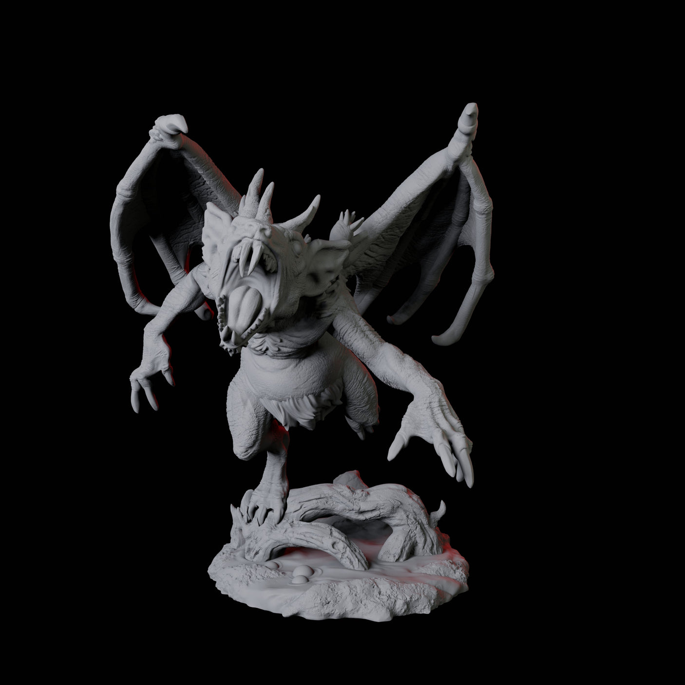 Four Demonic Rats Miniature for Dungeons and Dragons, Pathfinder or other TTRPGs
