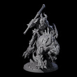 Four Demonic Ravagers riding Hellhounds Miniature for Dungeons and Dragons, Pathfinder or other TTRPGs
