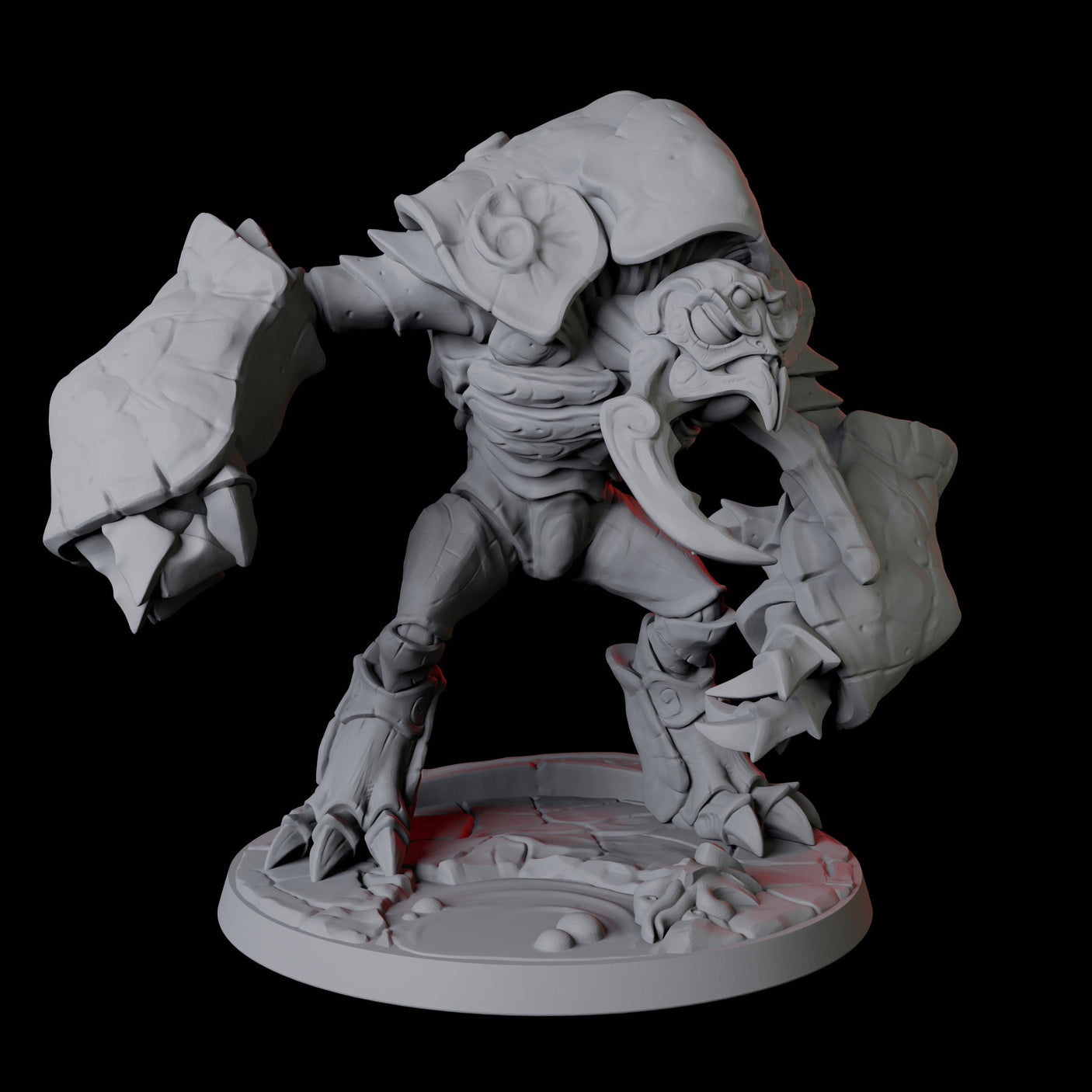 Four Depth Umber Hulks Miniature for Dungeons and Dragons, Pathfinder or other TTRPGs