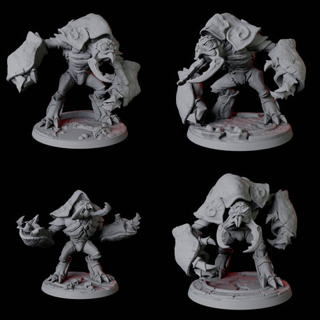Four Depth Umber Hulks Miniature for Dungeons and Dragons, Pathfinder or other TTRPGs