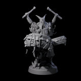 Four Deranged Pagan Cultists Miniature for Dungeons and Dragons, Pathfinder or other TTRPGs