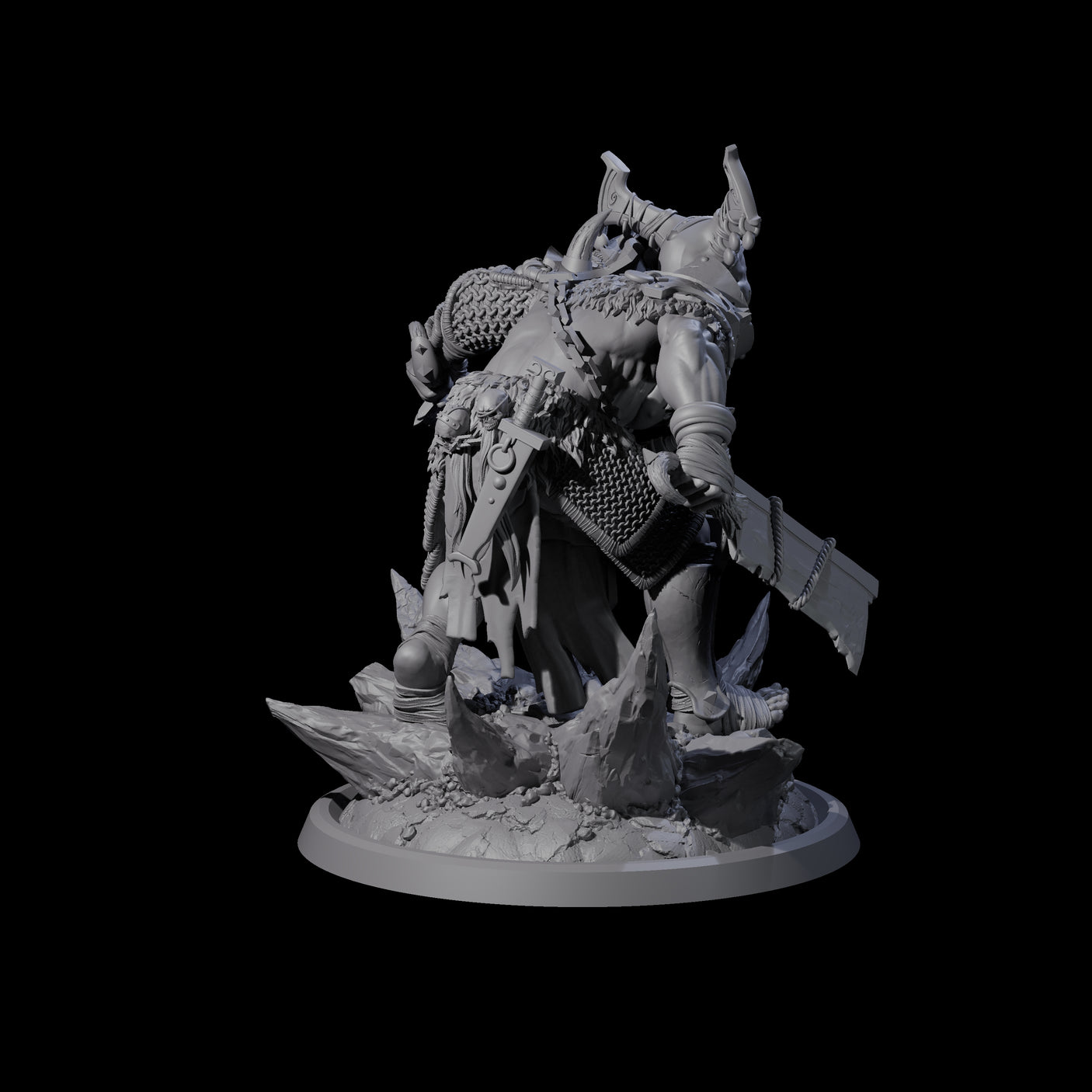 Four Descending Doomwalkers Miniature for Dungeons and Dragons, Pathfinder or other TTRPGs