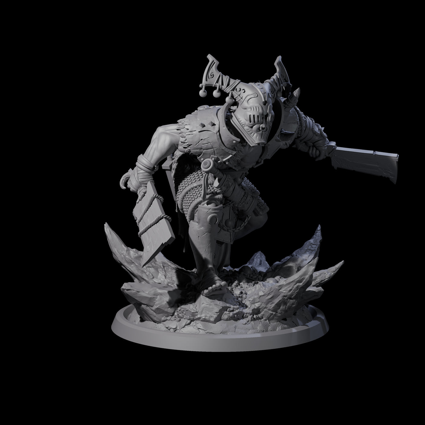 Four Descending Doomwalkers Miniature for Dungeons and Dragons, Pathfinder or other TTRPGs