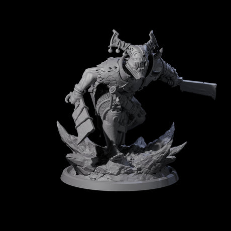 Four Descending Doomwalkers Miniature for Dungeons and Dragons, Pathfinder or other TTRPGs