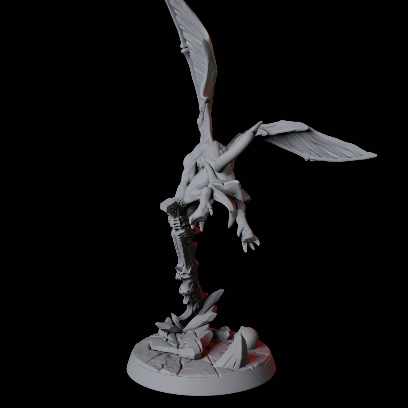 Four Devil Imps Miniature for Dungeons and Dragons, Pathfinder or other TTRPGs