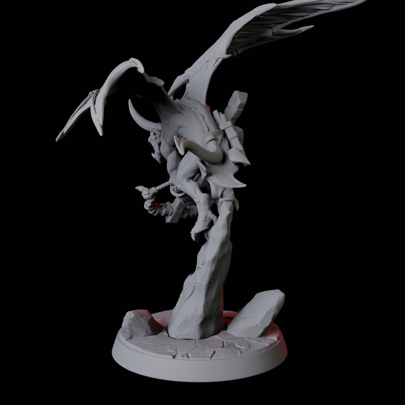 Four Devil Imps Miniature for Dungeons and Dragons, Pathfinder or other TTRPGs