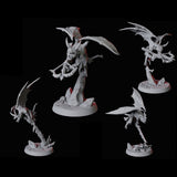 Four Devil Imps Miniature for Dungeons and Dragons, Pathfinder or other TTRPGs