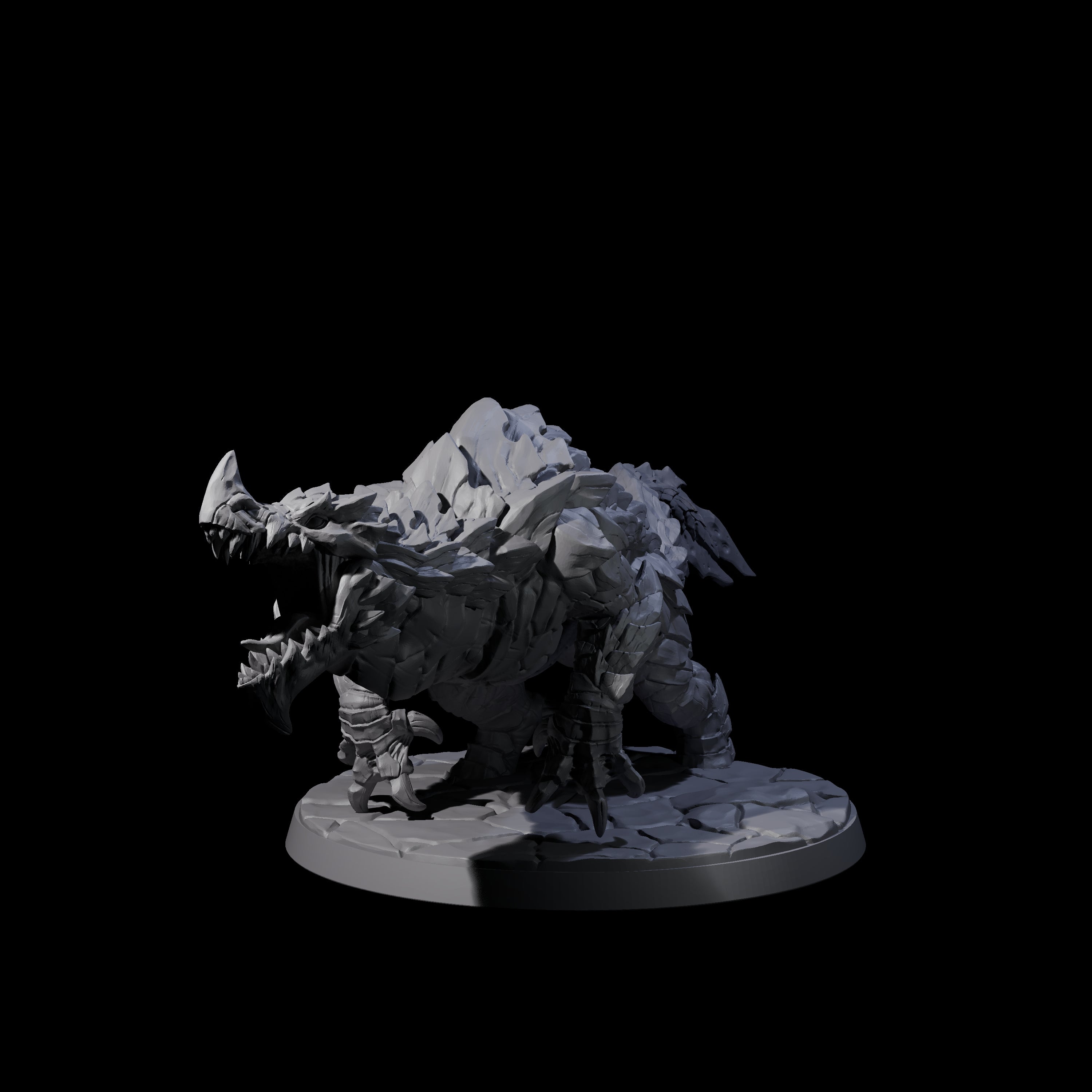 Four Devious Burrowdrakes Miniature for Dungeons and Dragons, Pathfinder or other TTRPGs