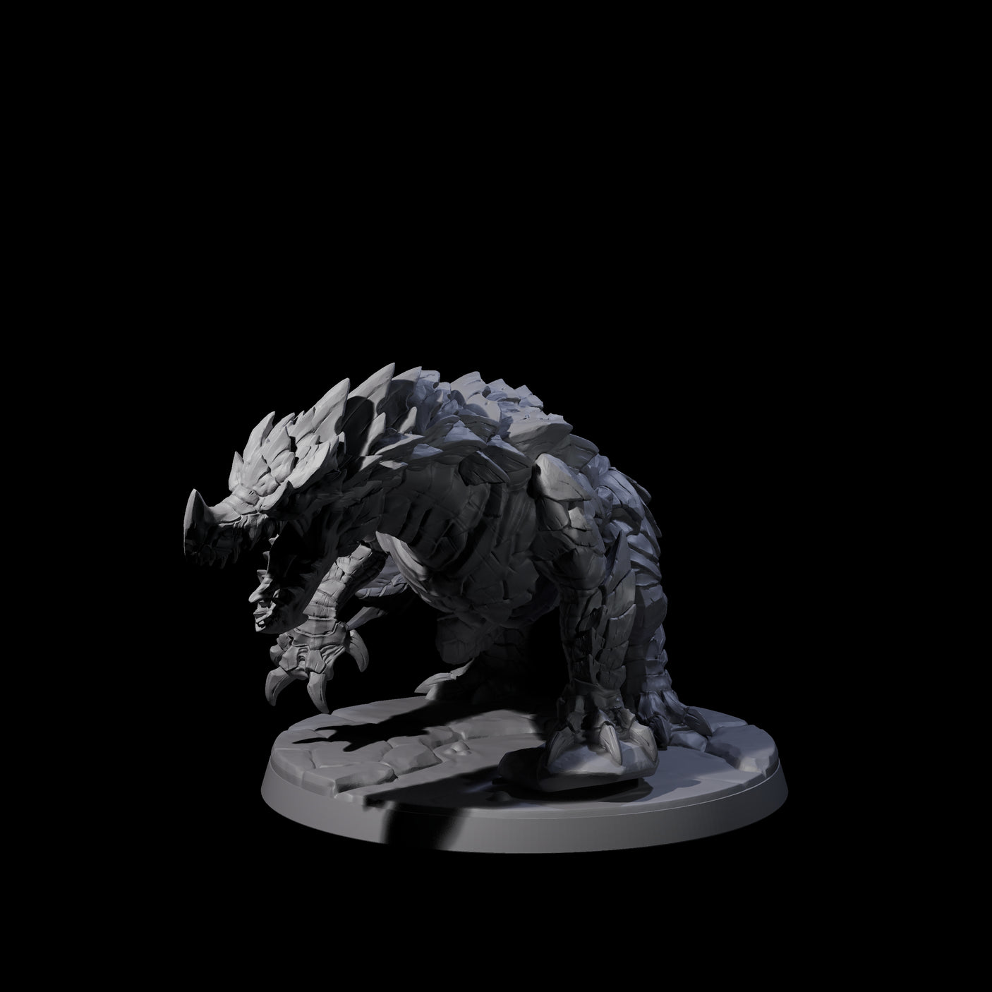 Four Devious Burrowdrakes Miniature for Dungeons and Dragons, Pathfinder or other TTRPGs