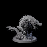 Four Devious Burrowdrakes Miniature for Dungeons and Dragons, Pathfinder or other TTRPGs