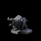 Four Devious Burrowdrakes Miniature for Dungeons and Dragons, Pathfinder or other TTRPGs