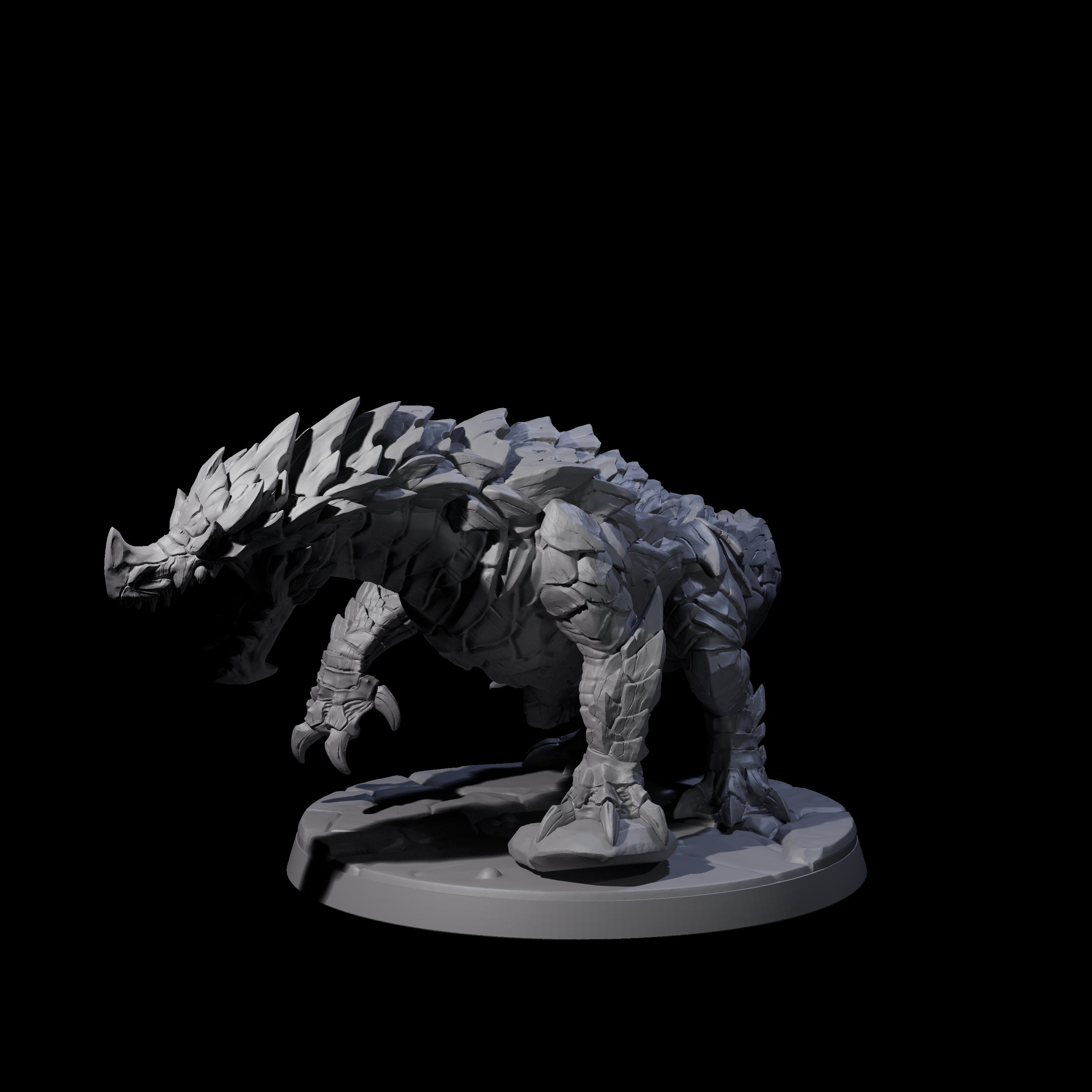 Four Devious Burrowdrakes Miniature for Dungeons and Dragons, Pathfinder or other TTRPGs