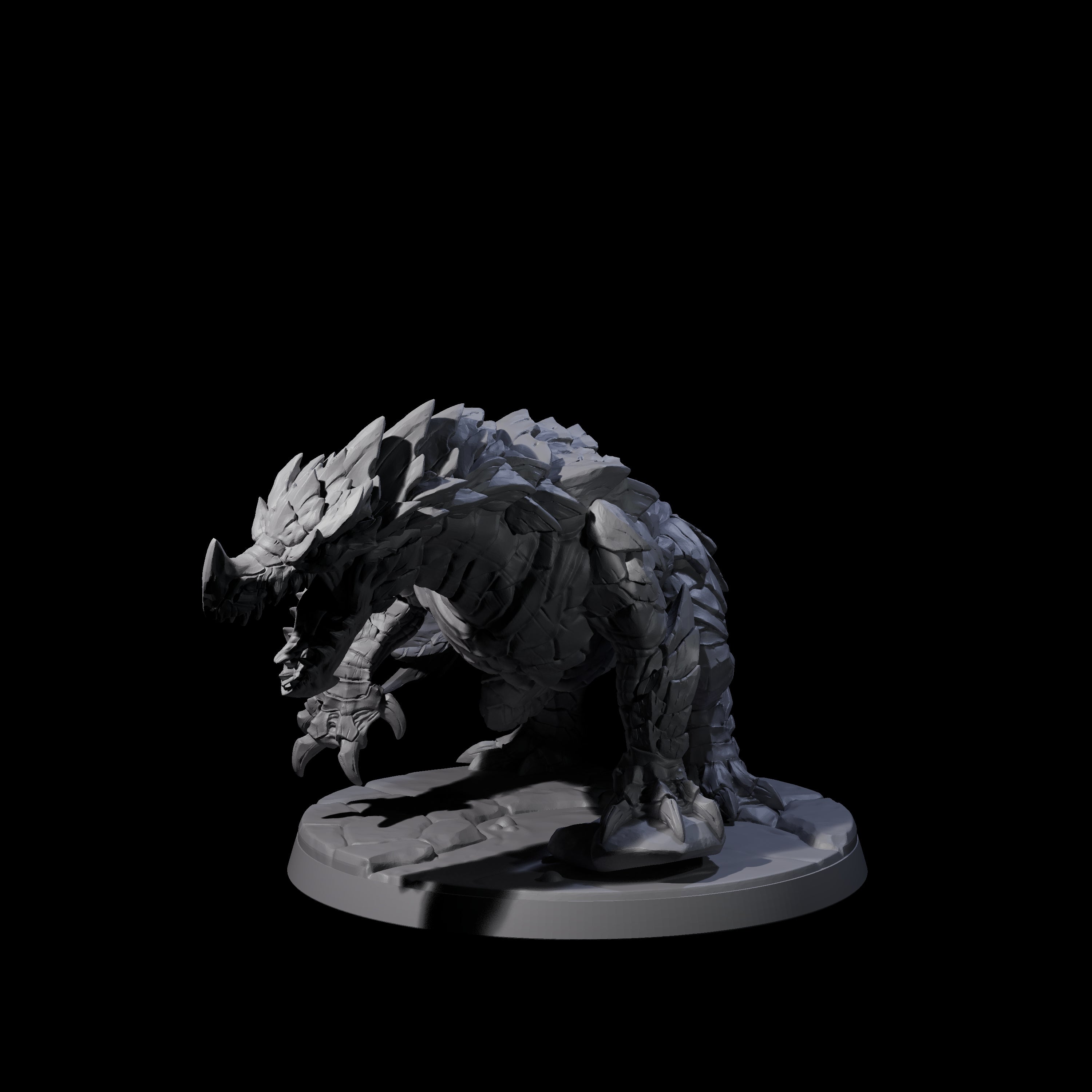 Four Devious Burrowdrakes Miniature for Dungeons and Dragons, Pathfinder or other TTRPGs