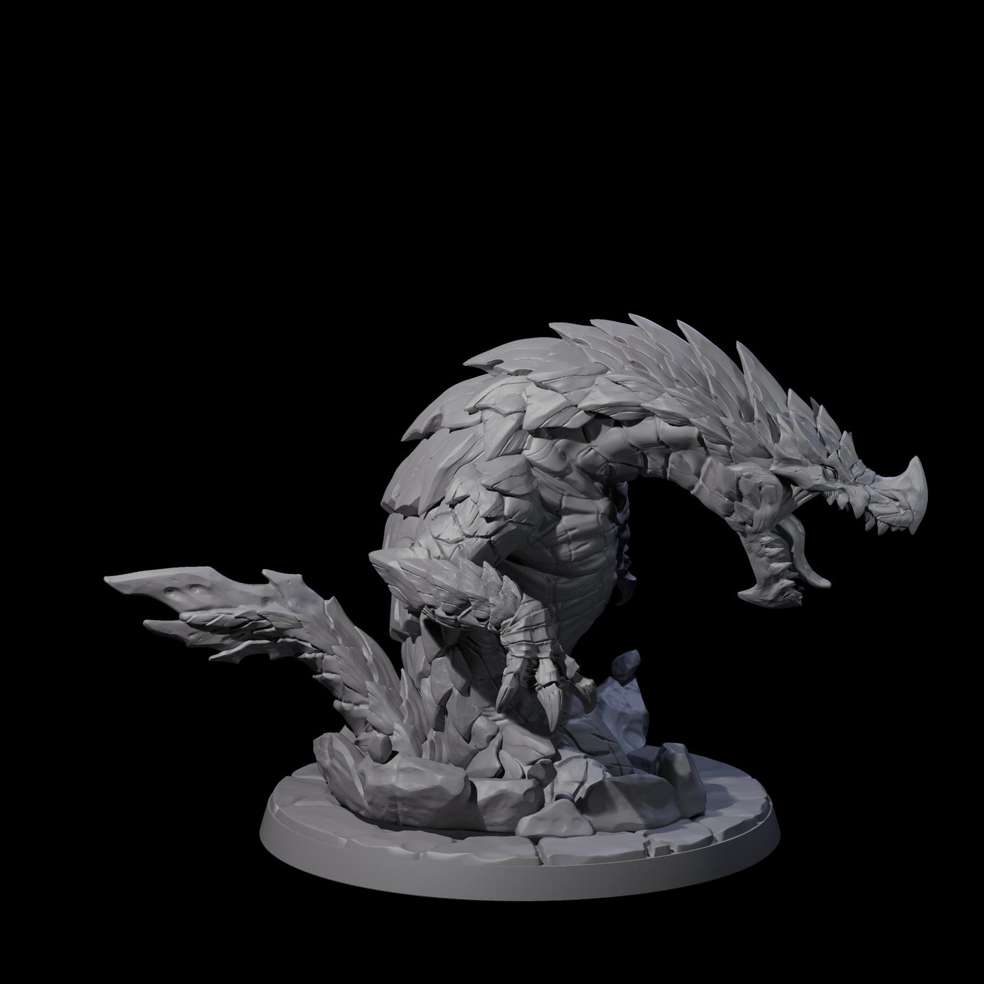Four Devious Burrowdrakes Miniature for Dungeons and Dragons, Pathfinder or other TTRPGs