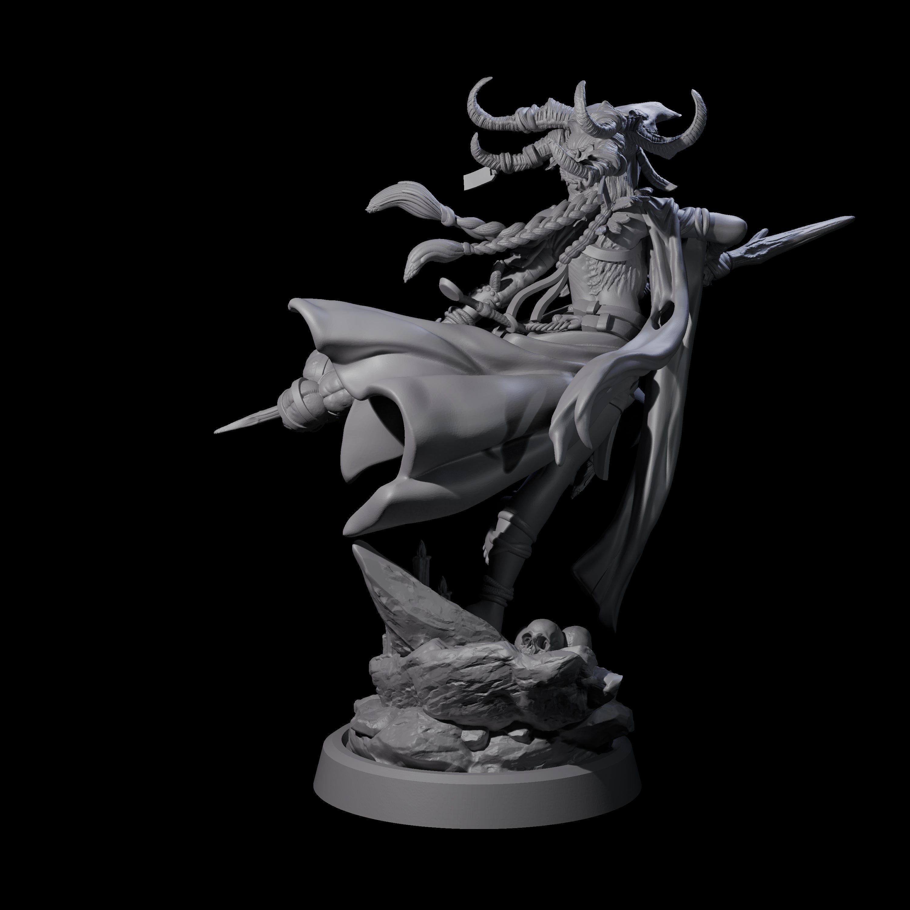 Four Disfigured Witches Miniature for Dungeons and Dragons, Pathfinder or other TTRPGs