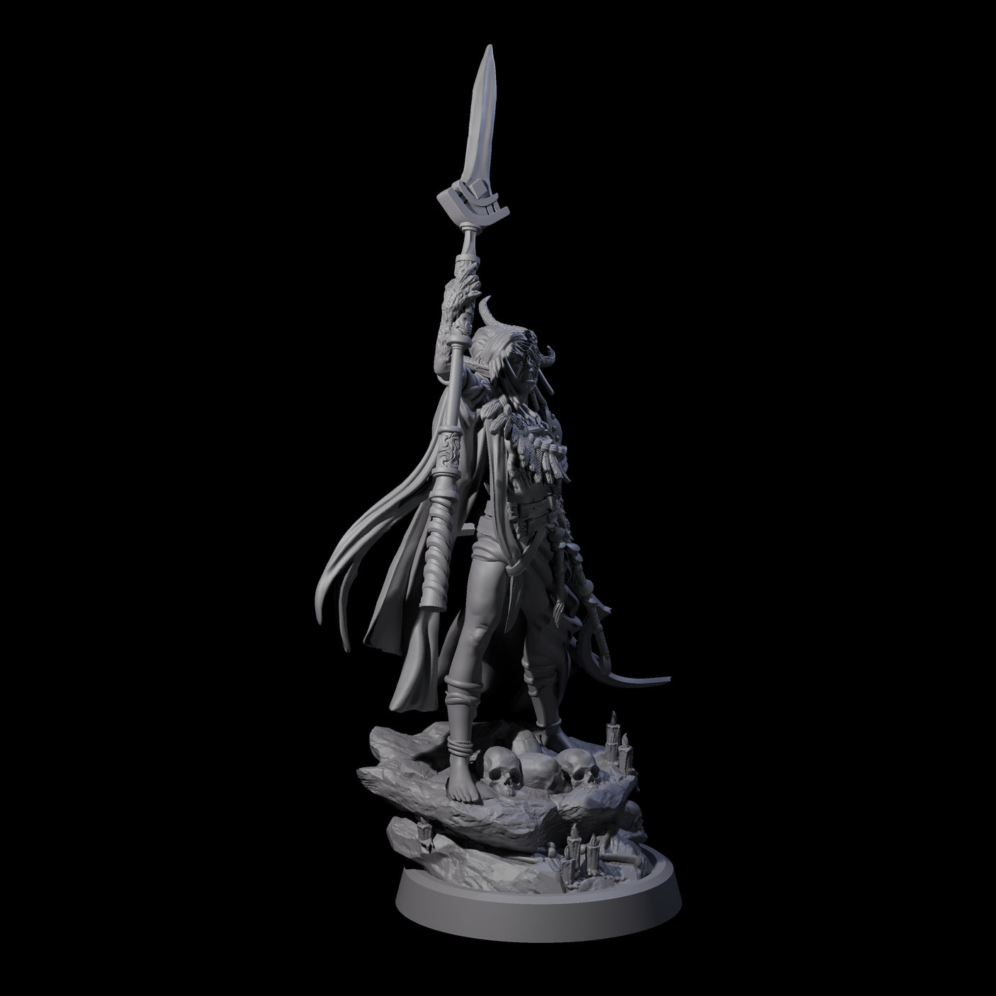 Four Disfigured Witches Miniature for Dungeons and Dragons, Pathfinder or other TTRPGs