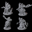 Four Dwarf Artificer Engineers Miniature for Dungeons and Dragons, Pathfinder or other TTRPGs