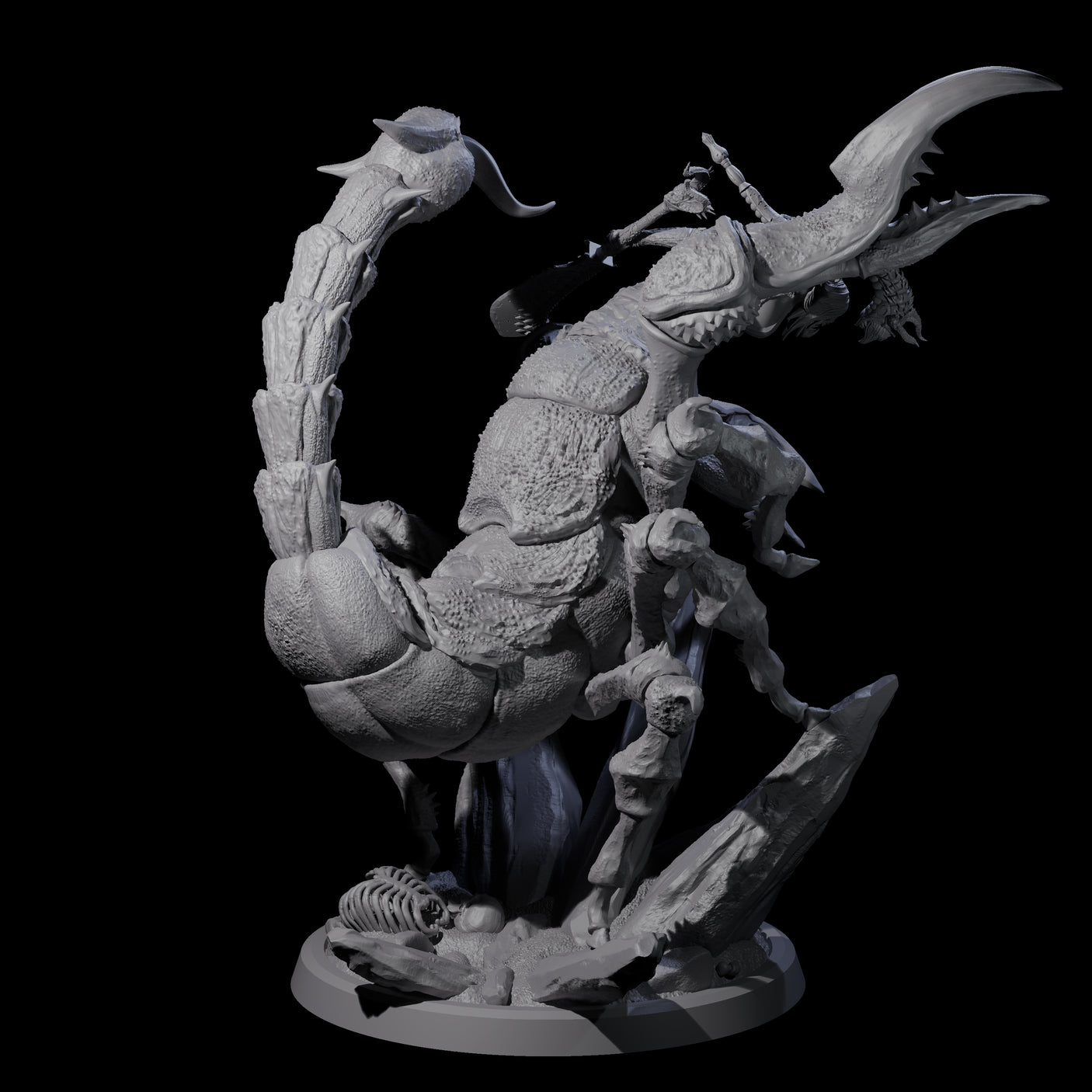Four Enchanting Scorpion Driders Miniature for Dungeons and Dragons, Pathfinder or other TTRPGs