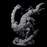 Four Enchanting Scorpion Driders Miniature for Dungeons and Dragons, Pathfinder or other TTRPGs