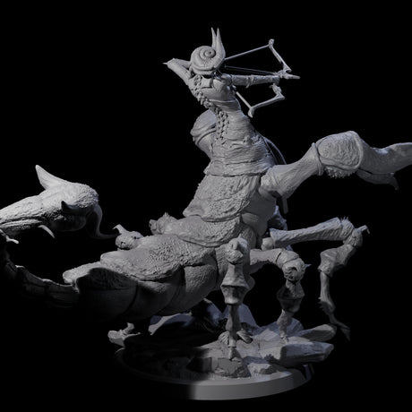 Four Enchanting Scorpion Driders Miniature for Dungeons and Dragons, Pathfinder or other TTRPGs