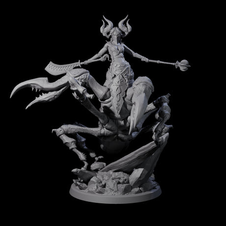 Four Enchanting Scorpion Driders Miniature for Dungeons and Dragons, Pathfinder or other TTRPGs