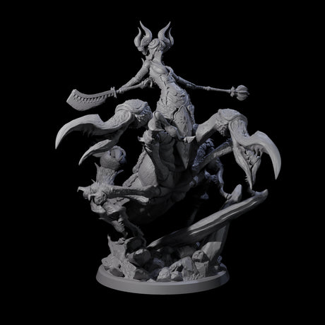 Four Enchanting Scorpion Driders Miniature for Dungeons and Dragons, Pathfinder or other TTRPGs