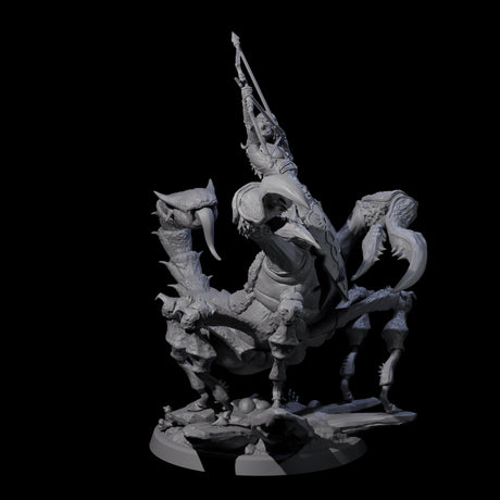 Four Enchanting Scorpion Driders Miniature for Dungeons and Dragons, Pathfinder or other TTRPGs