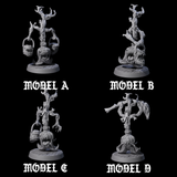 Four Evil Animated Brooms Miniature for Dungeons and Dragons, Pathfinder or other TTRPGs