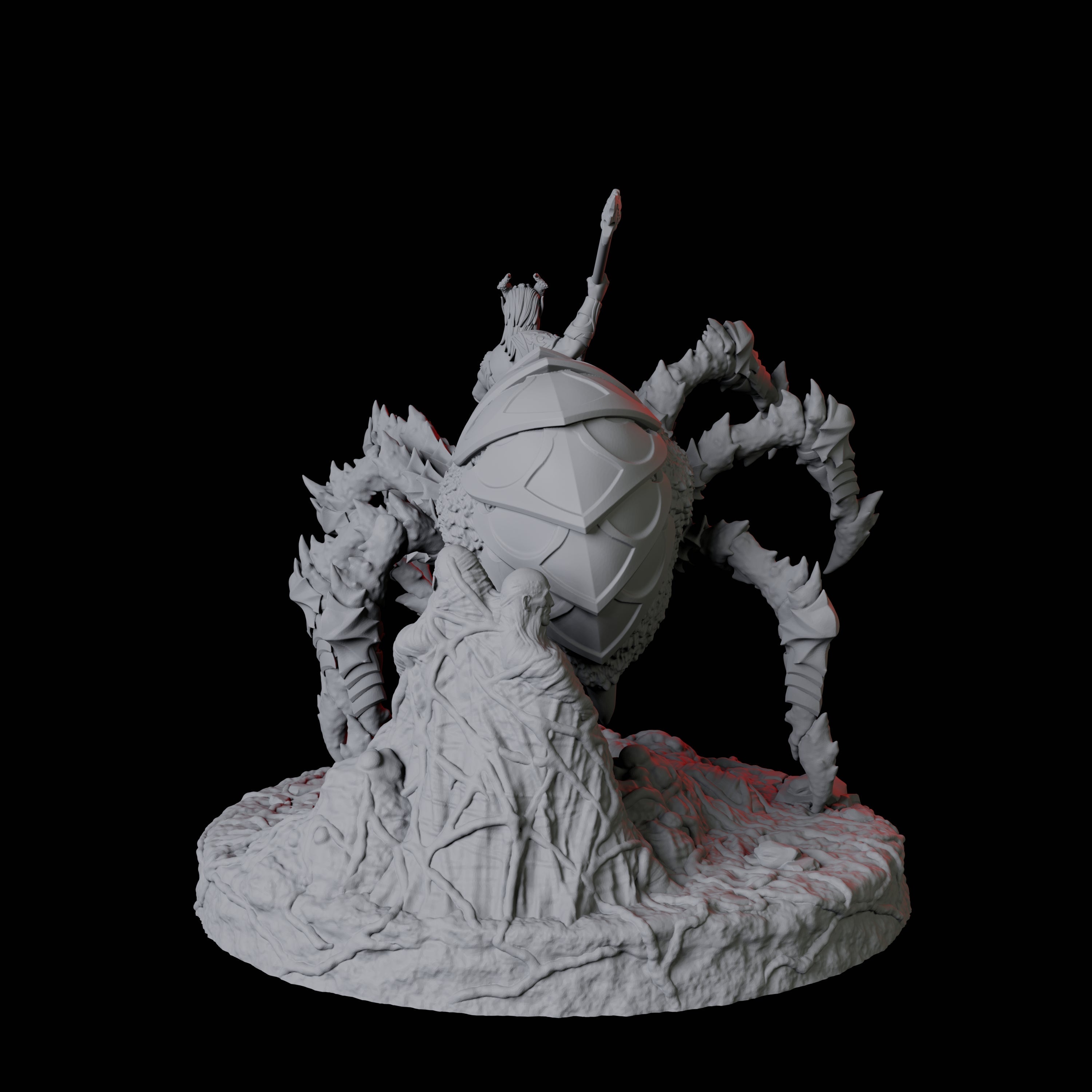 Four Evil Driders Miniature for Dungeons and Dragons, Pathfinder or other TTRPGs