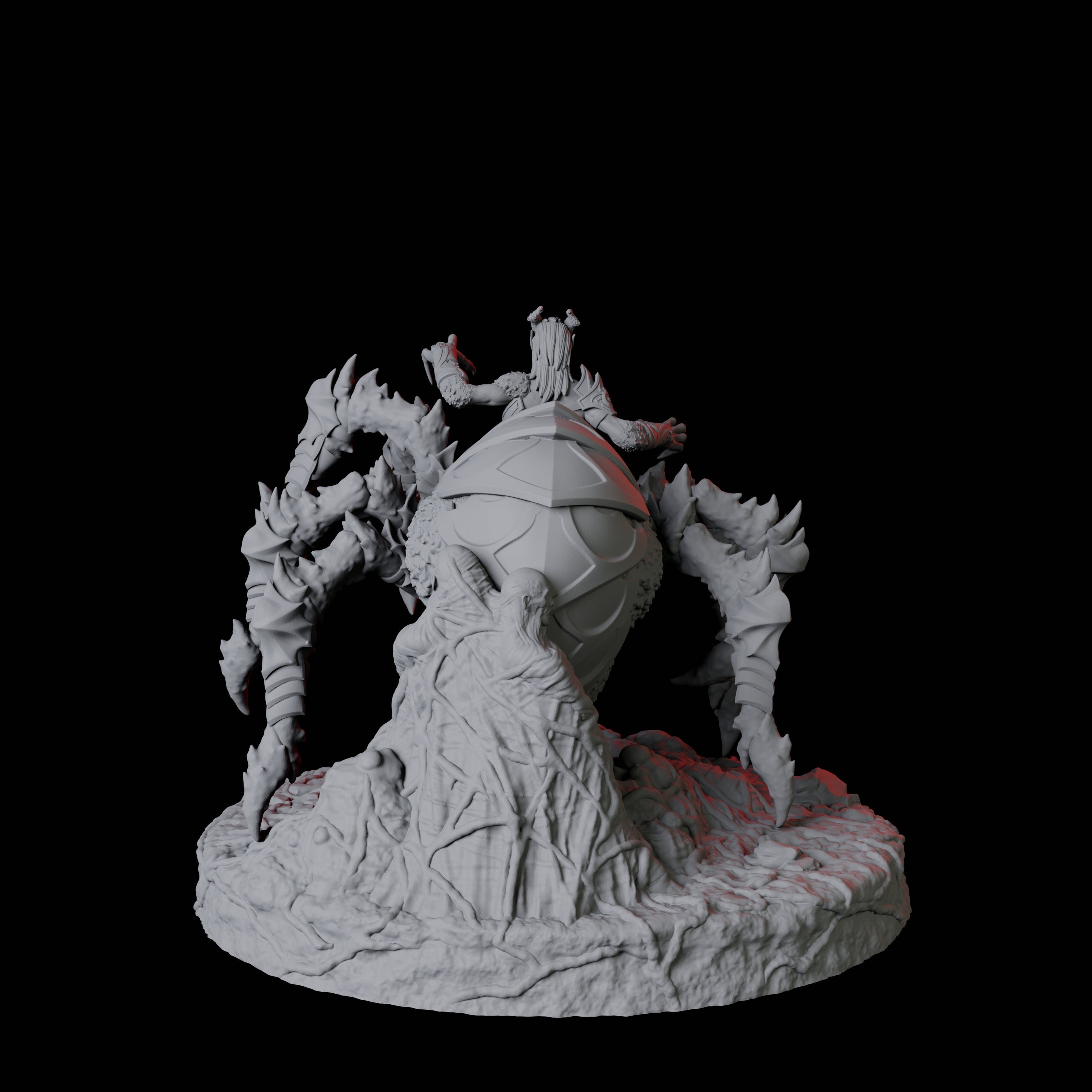 Four Evil Driders Miniature for Dungeons and Dragons, Pathfinder or other TTRPGs