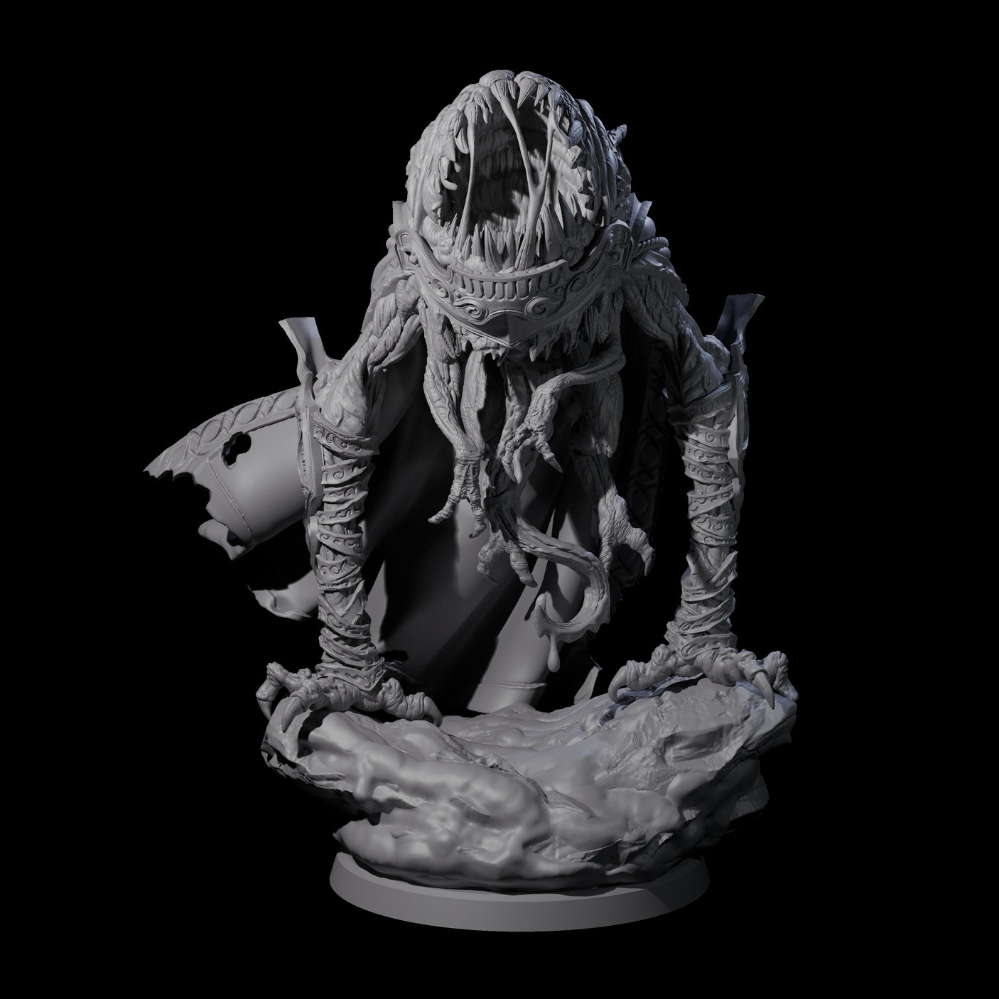 Four Evolved Intellect Devourers Miniature for Dungeons and Dragons, Pathfinder or other TTRPGs