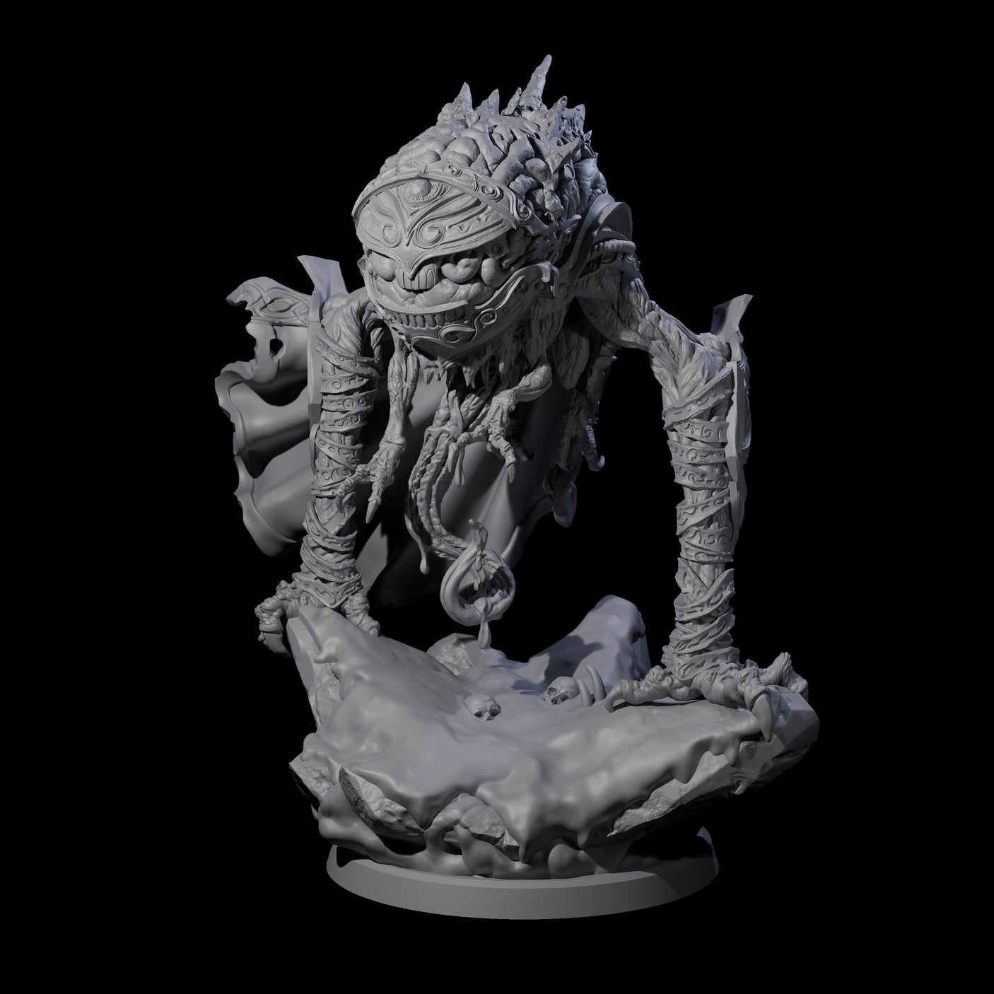 Four Evolved Intellect Devourers Miniature for Dungeons and Dragons, Pathfinder or other TTRPGs