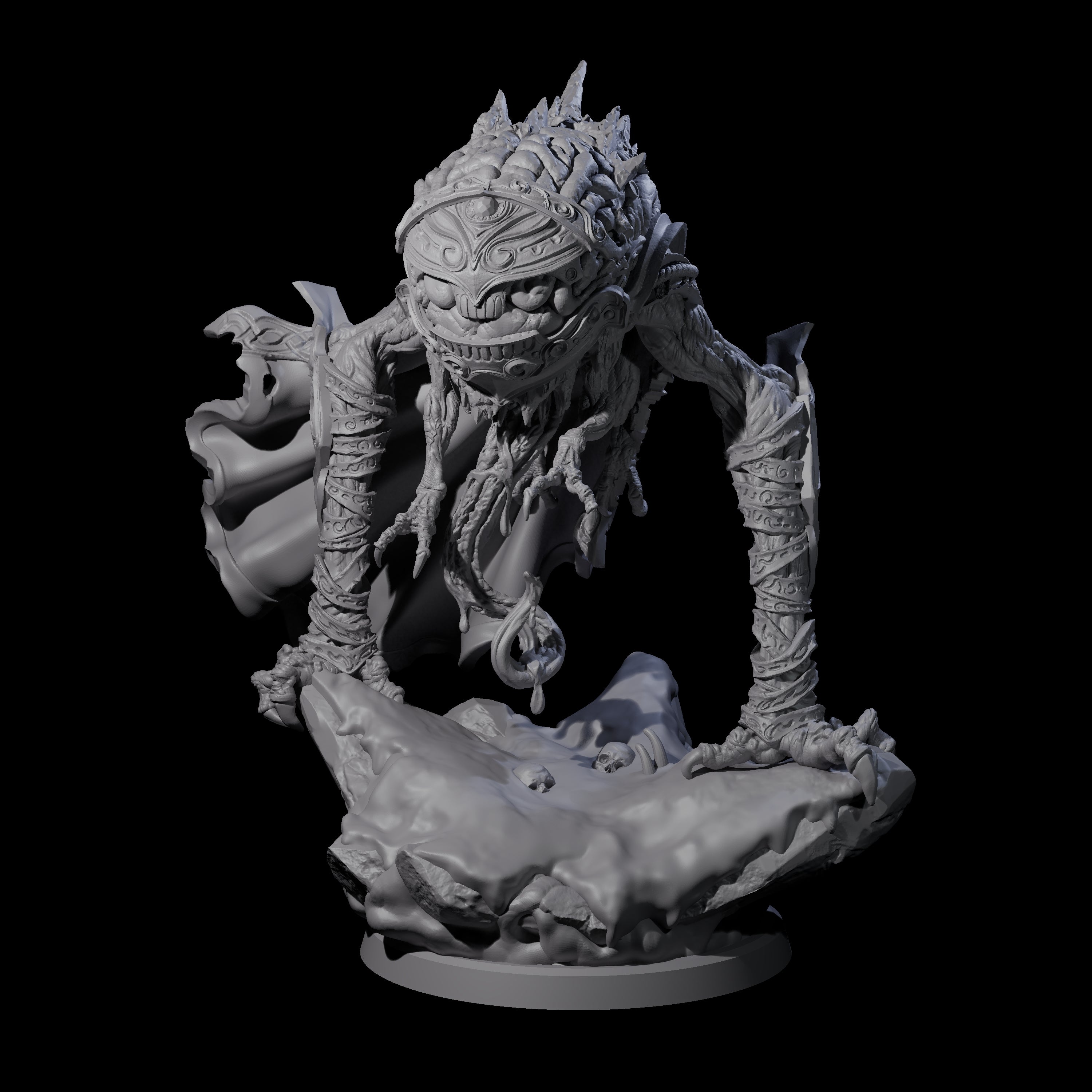 Four Evolved Intellect Devourers Miniature for Dungeons and Dragons, Pathfinder or other TTRPGs