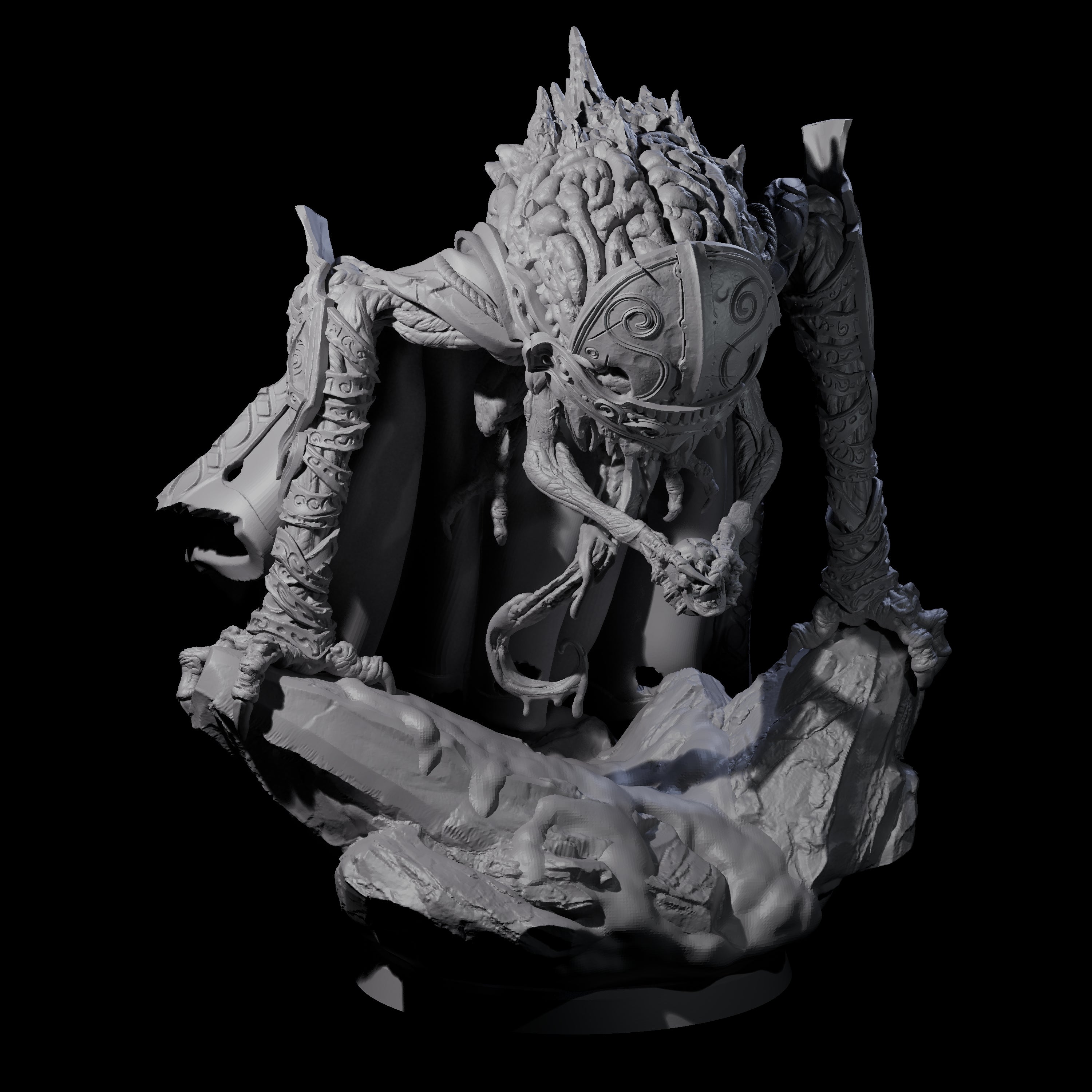 Four Evolved Intellect Devourers Miniature for Dungeons and Dragons, Pathfinder or other TTRPGs