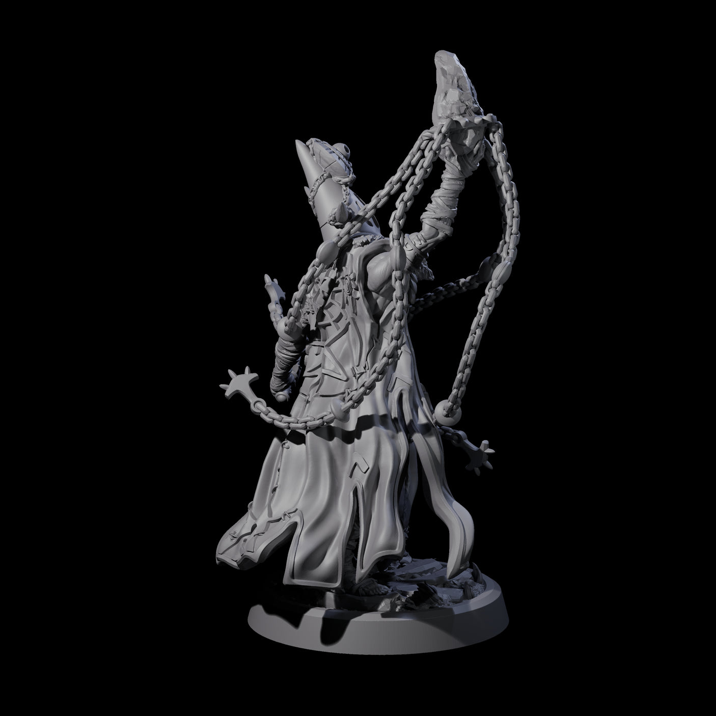 Four Fanatical Orcales Miniature for Dungeons and Dragons, Pathfinder or other TTRPGs