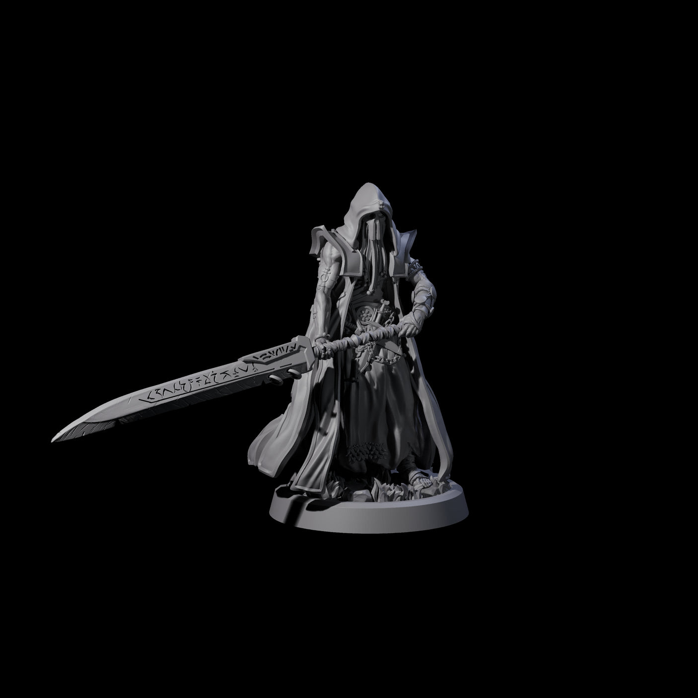 Four Fanatical Orcales Miniature for Dungeons and Dragons, Pathfinder or other TTRPGs