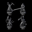 Four Fanatical Orcales Miniature for Dungeons and Dragons, Pathfinder or other TTRPGs