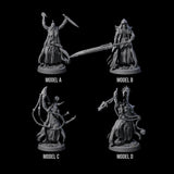 Four Fanatical Orcales Miniature for Dungeons and Dragons, Pathfinder or other TTRPGs
