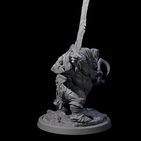 Four Fetid Hulking Ogres Miniature for Dungeons and Dragons, Pathfinder or other TTRPGs